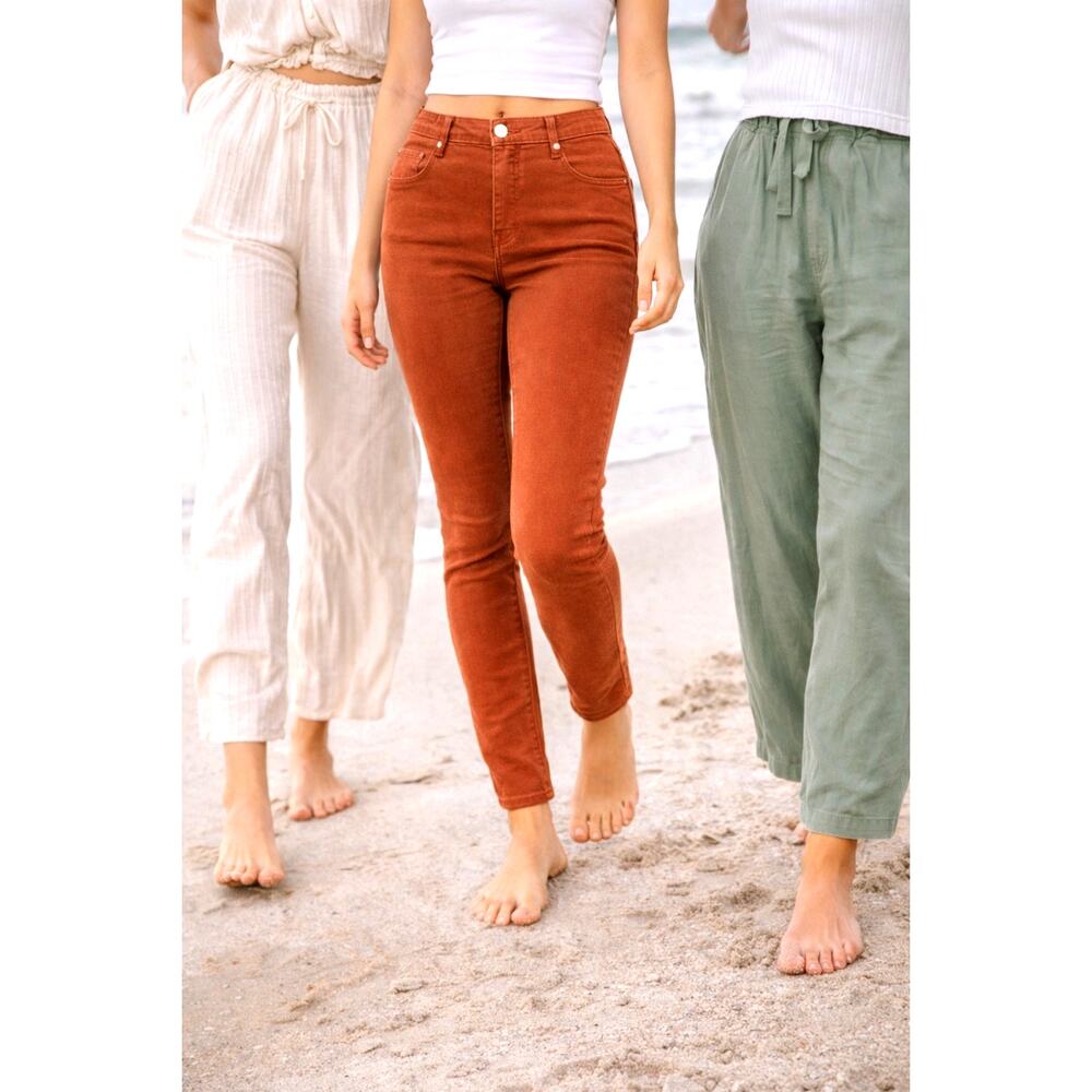 Liverpool Gia Glider Ankle Skinny - Brown - size 4 Petite